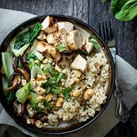 Chicken, Rice & Bok Choy Bowl